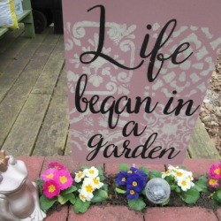 Painting Decorative Indoor/Outdoor Signs - sign in the garden