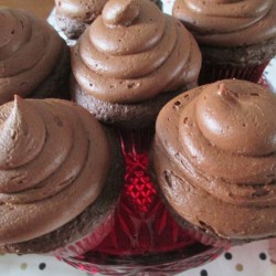 chocolate Butter Frosted cupcakes