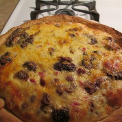 Sausage and Tomato Quiche finished