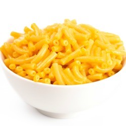 Bowl of mac n cheese.