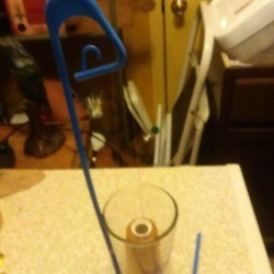 Homemade Thread Cone Holder - finished thread cone holder
