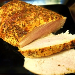 cut Baked Pork Loin