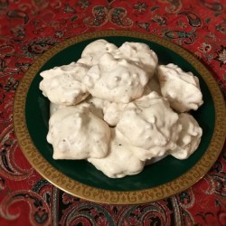 Walnut Meringues on plate