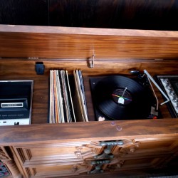 Value of a Vintage 8 Track Stereo Console - console with 8 track tape player, radio, and turntable