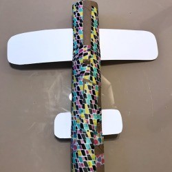 Making a Paper Towel Roll Jet Plane - ready for play