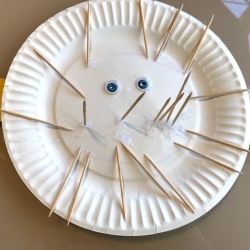 Paper Plate Puffer Fish - finished puffer fish