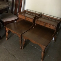 Value of Mersman End Tables - stepped end tables with drawers