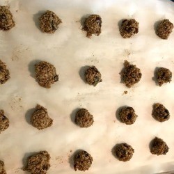 Banana Oatmeal Date Chocolate Chip Cookies