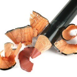 Sharpening a Lip pencil.
