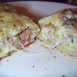Mozerella Ham Swirl Bread