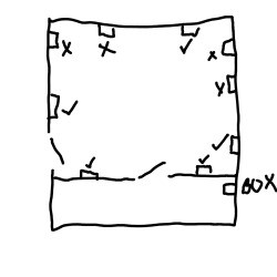 Tourbleshooting an Electrical Circuit - sketch of outlets, working and not