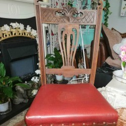 Identifying Antique Chairs - reupholstered dining chair