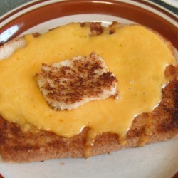 Egg on Toast with melted cheese on top