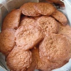 Ginger Cookies in lined tin