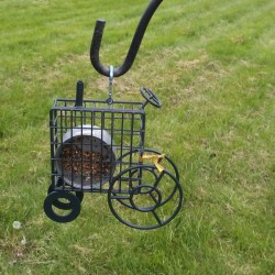 Making Simple Suet Cakes - place can in the suet feeder